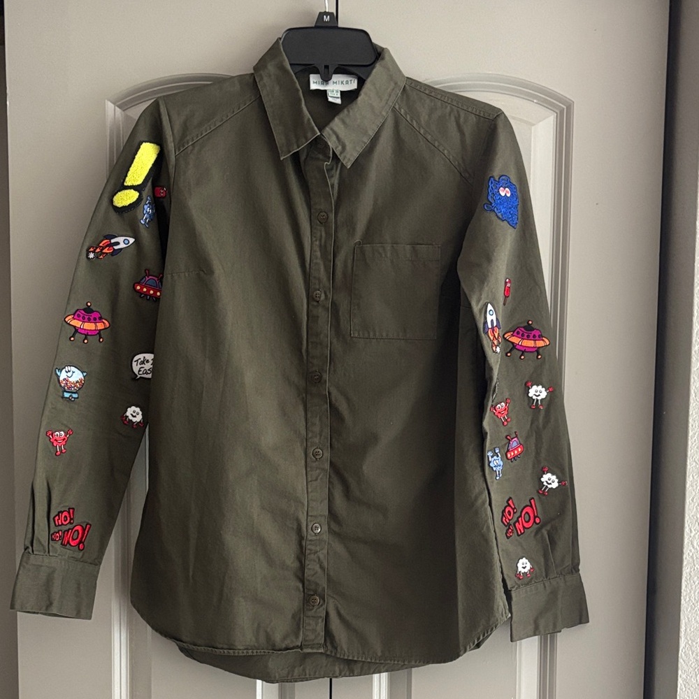 Mira Mikati Olive Green Shirt sz6